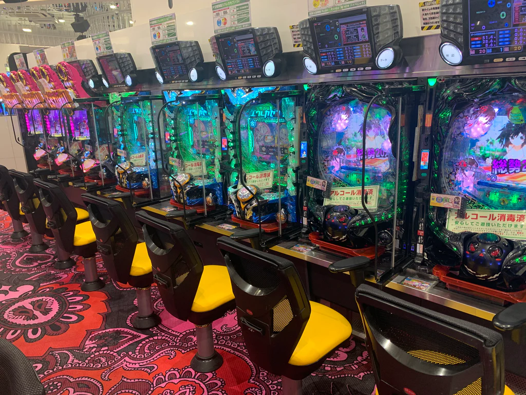 Shinjuku Cosmos Pachinko hall floor